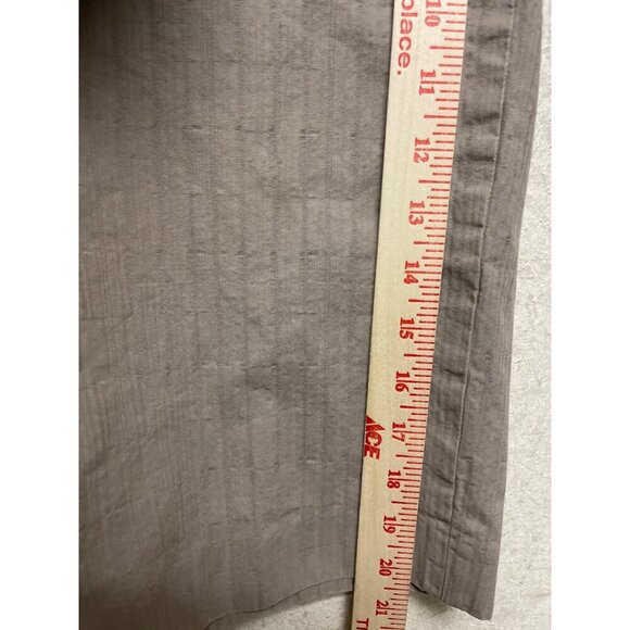 Banana Republic Women's Bermuda Walking Shorts Tan Textured Size 12 100% Cotton - Picture 6 of 9